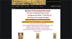 Desktop Screenshot of personalizedholycards.com