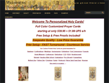 Tablet Screenshot of personalizedholycards.com